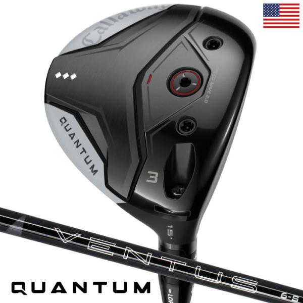 キャロウェイ Quantum Triple Diamond フェアウェイウッド メンズ 右用 VENTUS BLACK カーボン USA直輸入品 クアンタム 2026年モデル Callaway 並行輸入