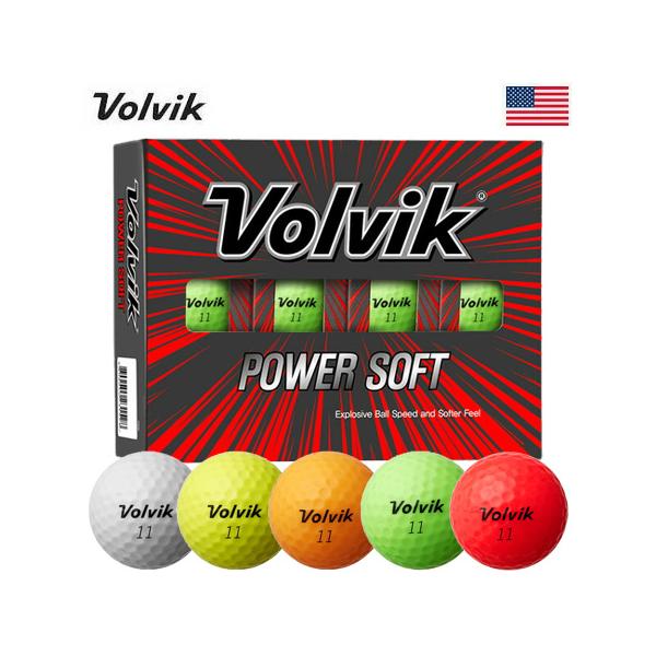 Volvik POWER SOFT ゴルフボール ボルビック パワーソフト 1ダース 12 