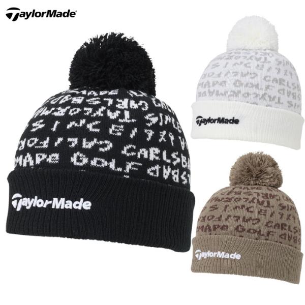 全体的に散りばめられたワードグラフィックが特徴的なポンポン付きニットキャップ。品番：UN930素材：アクリル100％サイズ：フリー(57〜59cm)対象：メンズカラー：ホワイト、ブラック、アシッドブラウン