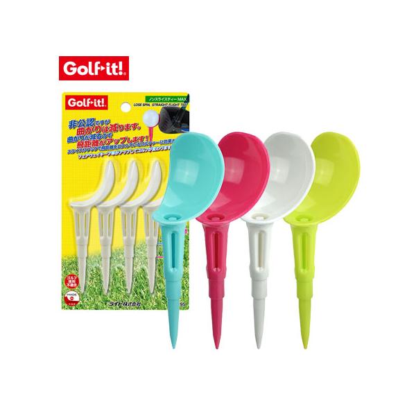 他サイト： ライト ノンスライスティー MAX T-394 スライス フック防止 ティー ホワイト アソート LITE GOLFの商品画像