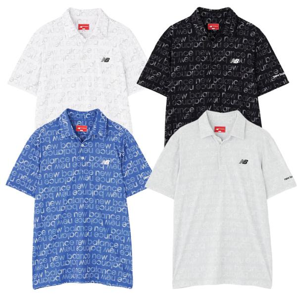 ニューバランス グラデーションボーダーロゴ柄 半袖 カラーシャツ 012-6164007 メンズ new balance 2026春夏モデル 日本正規品