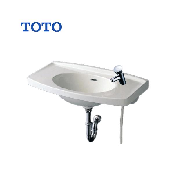 TOTO 壁掛洗面器 セルフストップ水栓セット(壁給水・床排水 TOTO 壁掛洗面器 セルフストップ水栓セット(壁給水・床排水