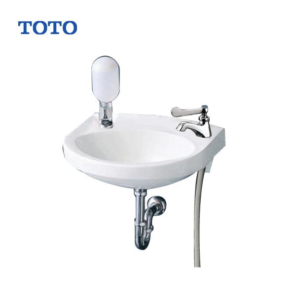 TOTO 手洗器 平付壁掛手洗器(床給水・床排水) 水石けん入れ付き