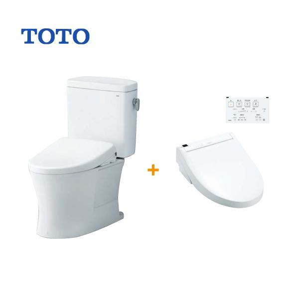 便器 ピュアレストQR(手洗なし) ウォシュレットSS2セット CS232B,SH232BA,TCF6544 TOTO 床排水 排水芯200mm