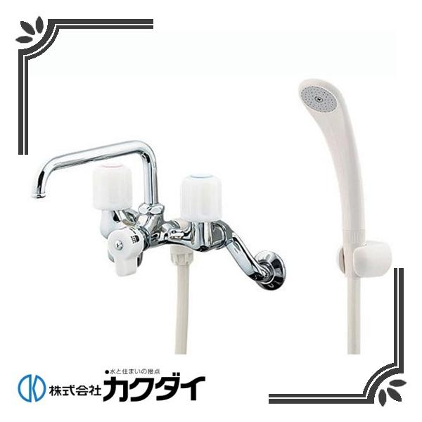 カクダイ 2ハンドルシャワー混合栓(一時止水) 1375S (水栓金具) 価格