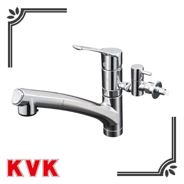 KVK キッチン水栓KM5021TTU 流し台用シングルレバー式シャワー付混合栓 