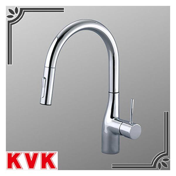 KVK KVK KM6061EC シングルシャワー付混合栓（eレバー） : 住宅設備