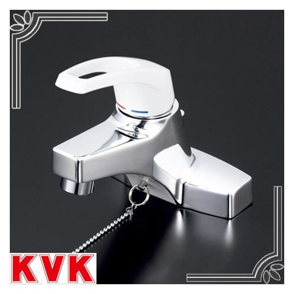 価格.com - KVK 洗面用シングルレバー式混合栓 ゴム栓付 KM7014T2 (水栓金具) 価格比較