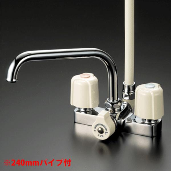 KVK シャワーヘッド 2ハンドル クローム KVK 浴室水栓 KF12E デッキ形2ハンドルシャワー / おしゃれな