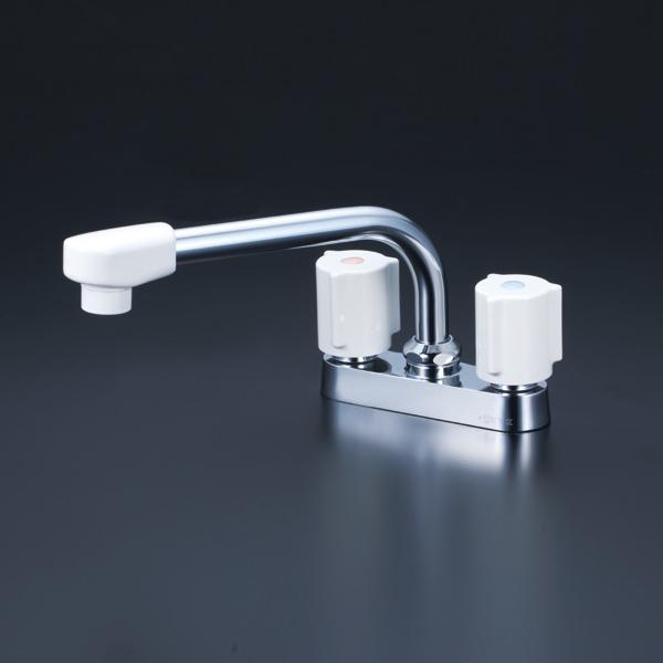 KVK 流し台用2ハンドル混合栓 KM17G (水栓金具) 価格比較 - 価格.com