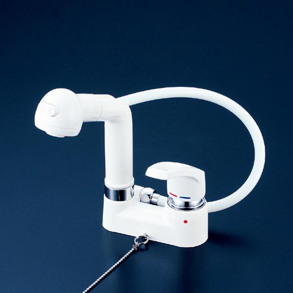 KVK シングルレバー式洗髪シャワー ゴム栓なし KM8004 (水栓金具) 価格