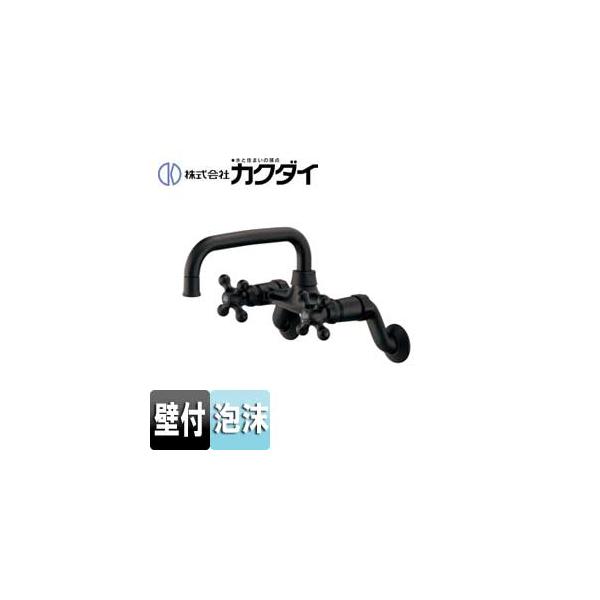 ２ハンドル混合水栓　マットブラック Amazon | カクダイ 2ハンドル混合栓マットブラック 128-003-D
