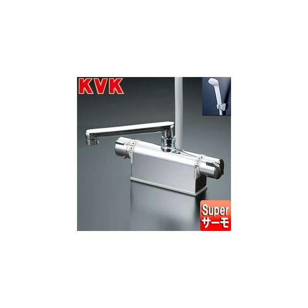KVK デッキ形サーモスタット式シャワー 300mmパイプ付 KF771TR3 (水栓金具) 価格比較 - 価格.com