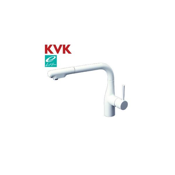 KVK シングルシャワー付混合栓(eレバー・回転規制)マット KVK シングルシャワー付混合栓(eレバー・回転規制)マット