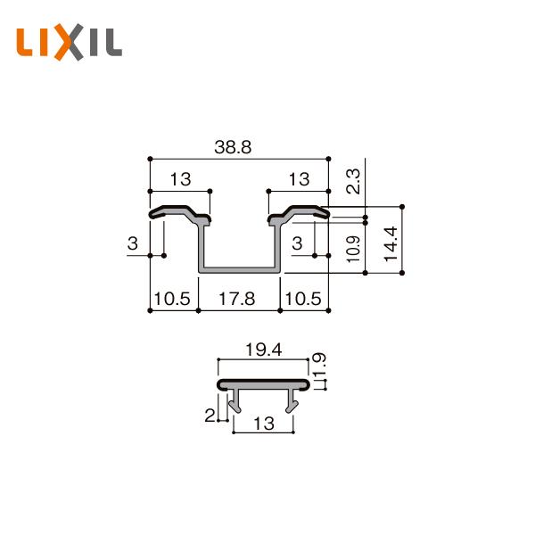 LIXIL（リクシル） 木造用定尺材 埋込沓摺り 5019-MBJK : 住建本舗