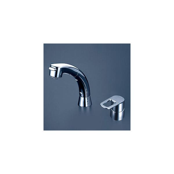 KVK シングル洗髪シャワー eレバー 洗面用 混合栓 コンビネーション