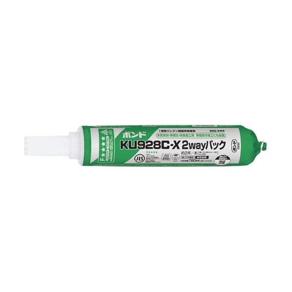 コニシ 1液型ウレタン樹脂系接着剤 760ml 12本入 KU928C-X2WAY : 住建