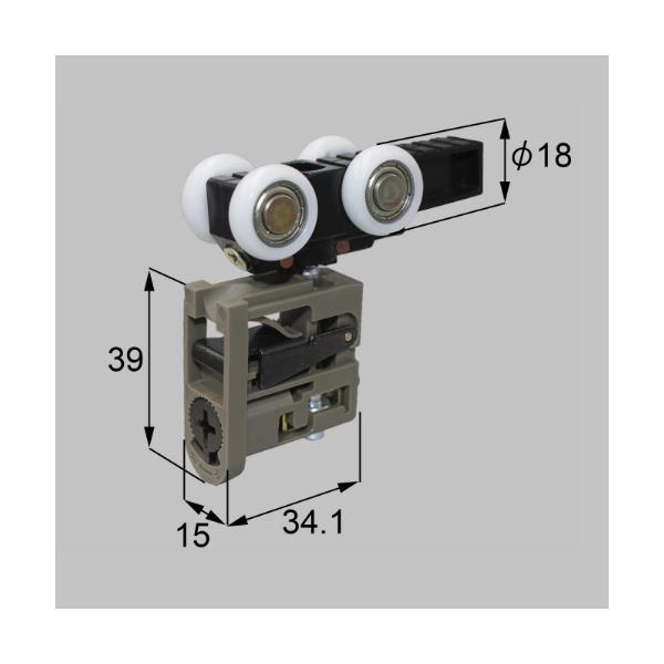 LIXIL 引戸・アウトセット引戸用 吊り車 1個入 MDQ745B06WLM/C および 08WLは戸先用
