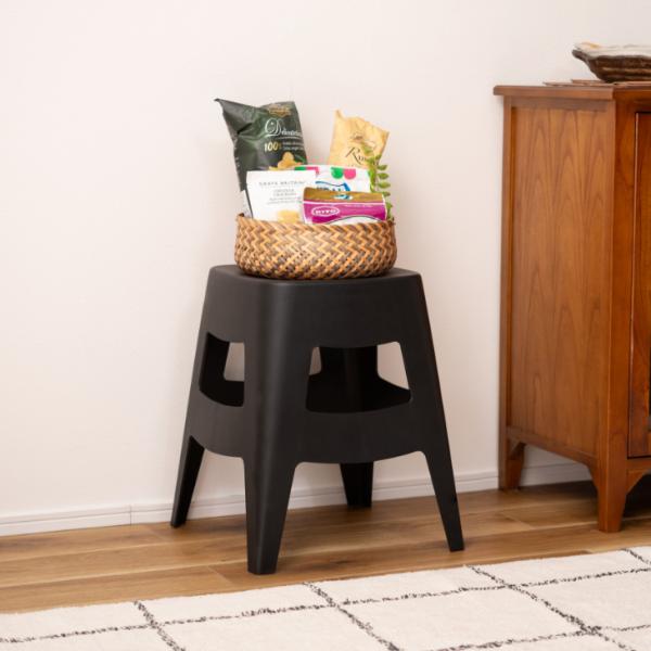 スタッキングスツール プラスチック イス W38×D38×H45cm : 住建本舗
