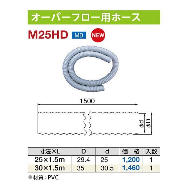�~���R �I�[�o�[�t���[�p�z�[�X M25HD 25×1.5M ����