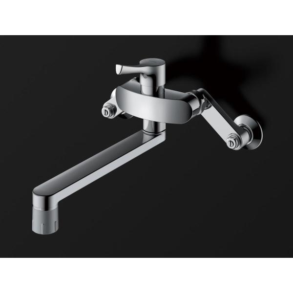 TOTO 壁付シングル混合水栓(エコシングル、共用) TKS05316J (水 TOTO 壁付シングル混合水栓(エコシングル、共用) TKS05316J (水