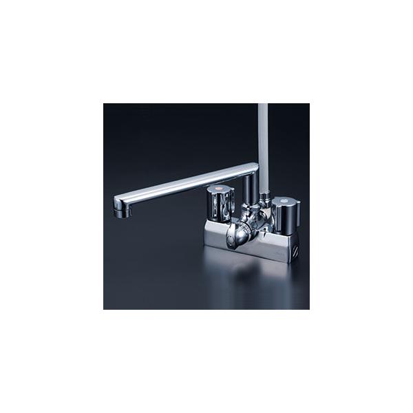 いそ　KVK KF205N シャワーデッキ水栓 KVK KF205N 水栓金具 デッキ型一時止水付2ハンドルシャワー