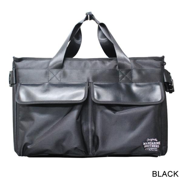 MANDARINE BROTHERS ブラックキャリーバッグ MANDARINE BROTHERS WOODFORD CARRY BAG マンダリンブラザーズ