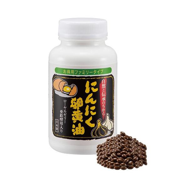 ■1本の内容量：300mg×180粒■【原材料名】卵黄油、サフラワー油、無臭にんにく末、発酵黒にんにく末、乾燥ローヤルゼリー末、亜鉛含有酵母、ゼラチン、グリセリン、ミツロウ、グリセリン脂肪酸エステルほほえみ元気クラブ