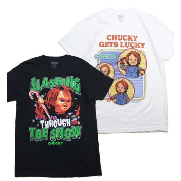 インポートTシャツ　チャッキー半袖Tシャツ　CHUCKY　AMNC261　アメカジプリントTシャツ　映画ホラーな１着　