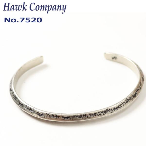 メール便発送 ホークカンパニー Hawk Company 7520 真鍮 バングル  細め シルバー角形 メンズ レディース プレゼント ユニセックス