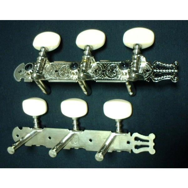 他サイト： 【E】ギター糸巻き★アコギ35mm用★3連ペグ★左右2コセット★GM-35Sの商品画像