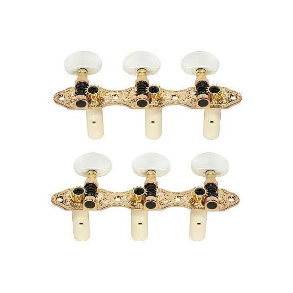 他サイト： 【E】ギター糸巻き★クラシック35mm用★3連ペグ★ゴールド★GM-35SGの商品画像