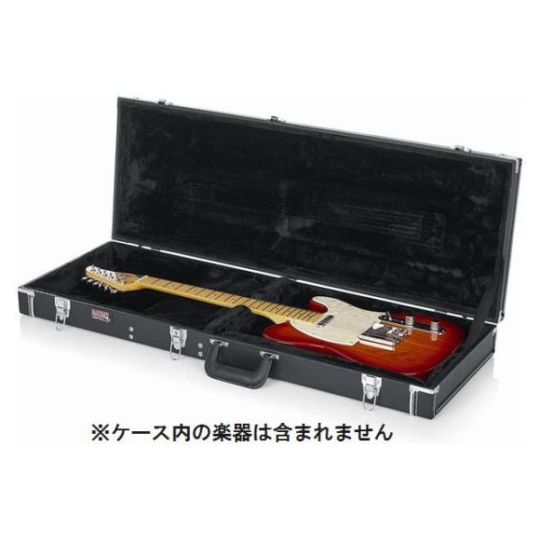 【A】GATOR★ST/TLエレキギター用★木製★フラットタイプエレキ用★ゲイター★ストラト/テレキャスタイプに対応★ブラック★GW-ELECTRIC