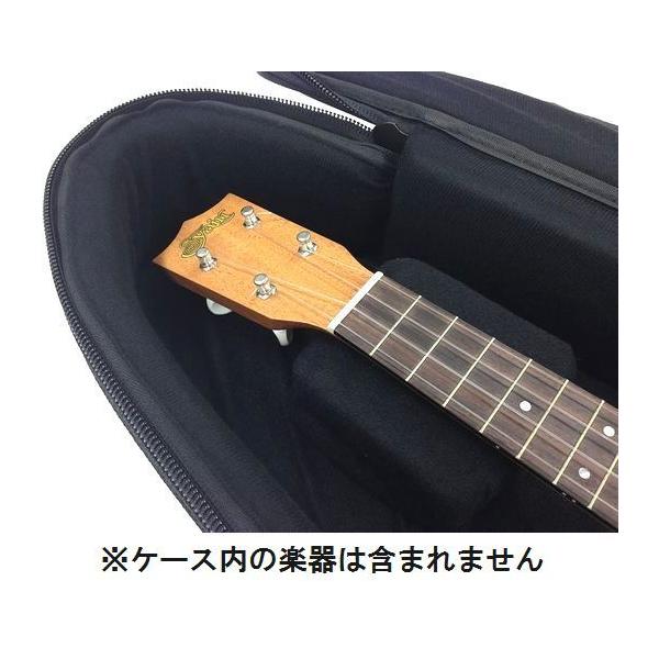 他サイト： 【A】KC★コンサートウクレレ用セミハードケース★リュックタイプ★ウクレレケース★クッション材入り★ギグバッグ★ブラック★SH-UKCの商品画像