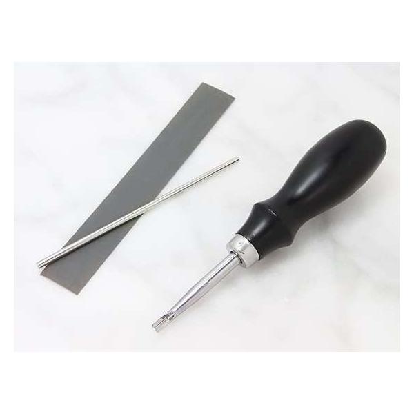 ハイス鋼を使用して、切れ味長持ちのハイクラスへり落とし。クロームメッキ仕上げサイズ：No.2(約1.0mm)#2000耐水ペーパー、研磨棒付クリックポスト(メール便)選択可。クリックポスト(メール便)は、代金引換不可です。また、不達・紛失等...