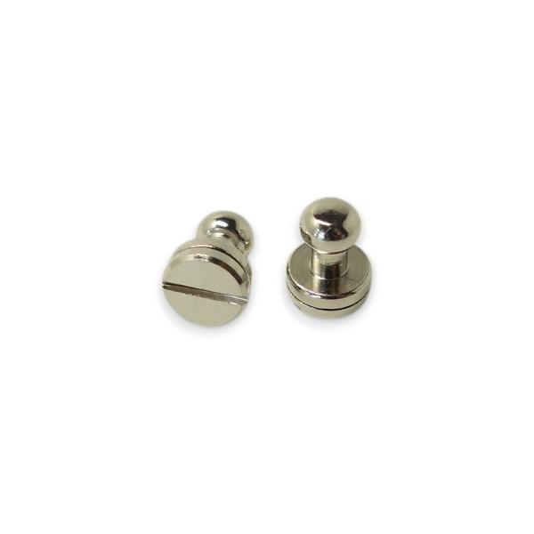 協進エル 小ギボシ 頭5mm ネジ式 ニッケル 2コ入 メール便可