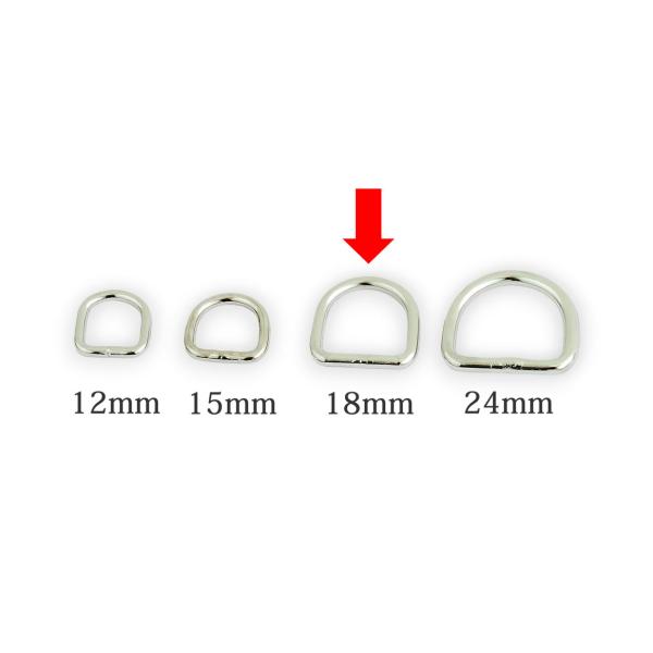 DOG金具 犬カン 内径18mm ニッケル 2コ入り 協進エル 71153-01 クリックポスト(メール便)選択可