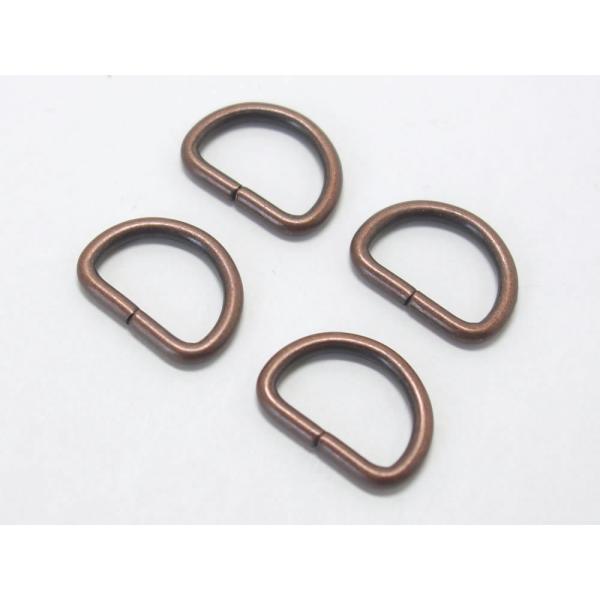 Dカン 内径15mm ブロンズ 4コ入り 協進エル 71246-03 クリックポスト(メール便)選択可。