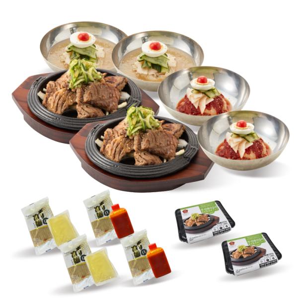 [Release date: June 1, 2023]2種類の冷麺と熟成豚カルビがセットになりました！3つの人気メニューを一気に楽しめる！冷たく爽やかな冷麺、ビビム麺と熱々の豚カルビ、期間限定のセットとなりますのでこの機会にぜひお試しを！...