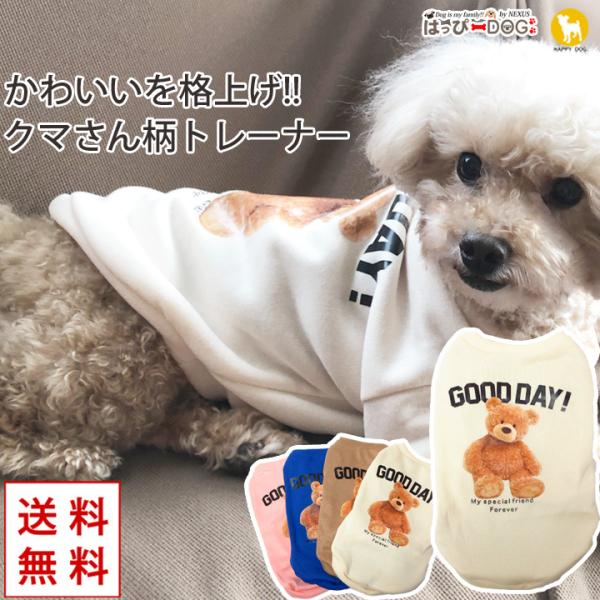犬服 SS わんこの普段着　青い目のくまちゃん紺色 犬服 SS わんこの普段着 青い目のくまちゃん紺色