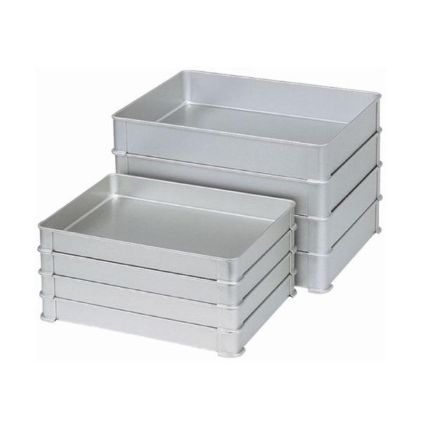 AKAO システムバット　特大サイズ　持ち手つき蓋つき　硬質アルミ製　2個セット k-direct2_akao119051