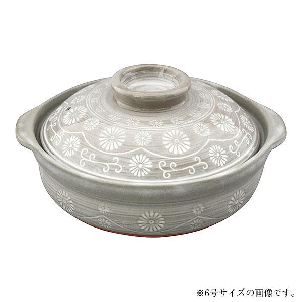 日本製 三重県 万古焼の三島土鍋 8号 : キッチンダイレクト - 通販