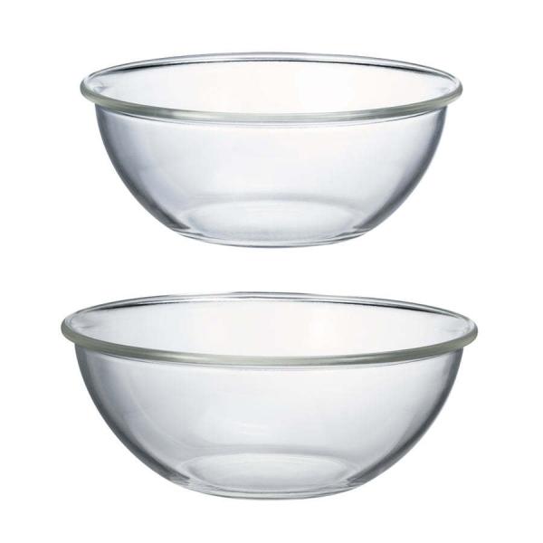 耐熱ガラス製ボウルに浅型が登場！パン作りやパイなどボウルに手を入れて作る料理には浅型がおすすめです。●サイズ2,000ml：直径222×高さ90mm2,500ml：直径250×高さ100mm●満水容量：2,000ml/2,500ml●材質：...