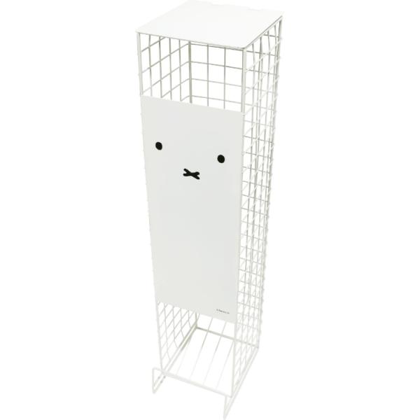 スペースの少ないトイレ空間をかわいく有効活用出来るトイレットペーパーストッカーです。トイレットペーパーを5〜6個ストック出来ます。上部のフタを開けてトイレットペーパーを補充出来、下から取り出せます。モノトーンのミッフィーがおしゃれな「Dic...