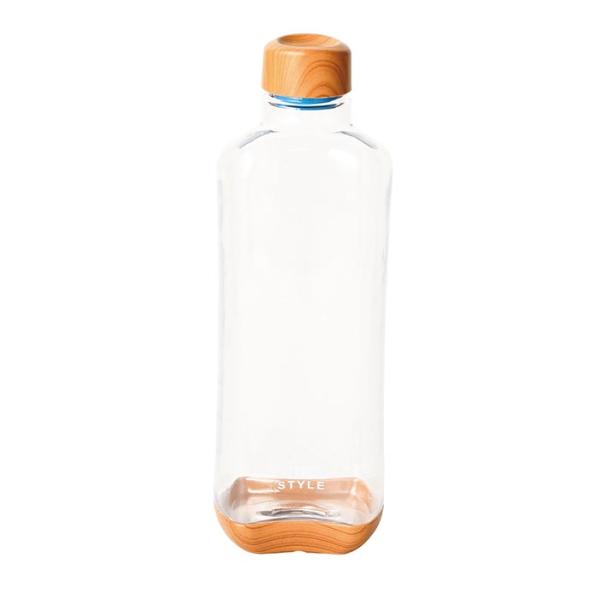 他サイト： パール金属 HB-4856 ブロックスタイル PCアクアボトル1000ml(ウッド調×クリア) 直飲み　ダイレクトボトルの商品画像