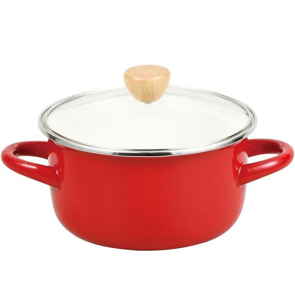 プチクック ホーローガラス蓋深型煮込鍋 2枚目