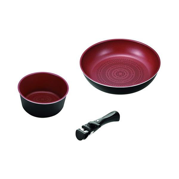 パール金属 クックサイン ダイヤモンドコート クックウェア3点セットB