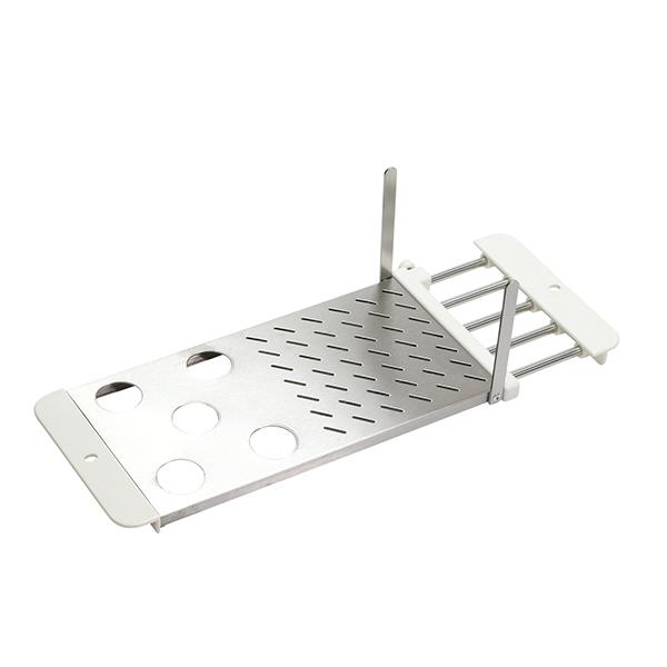 スライドしてシンクにピッタリ！耐荷重約2kg、対応シンクサイズ35〜55cm17.5×40×2cm中国