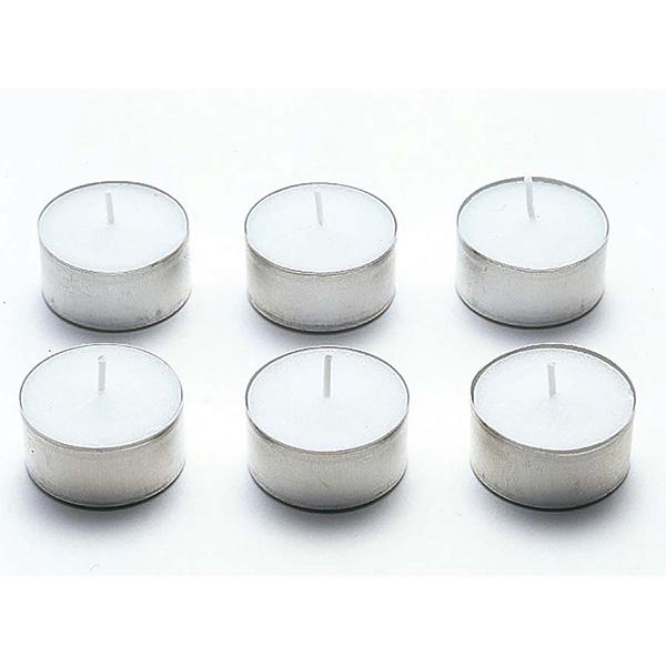 ●キャンドルのみでも使用可能なランタン用キャンドル●燃焼時間：約4〜5時間●材質：ろう・アルミニウム37×37×18mm（1個のサイズ）