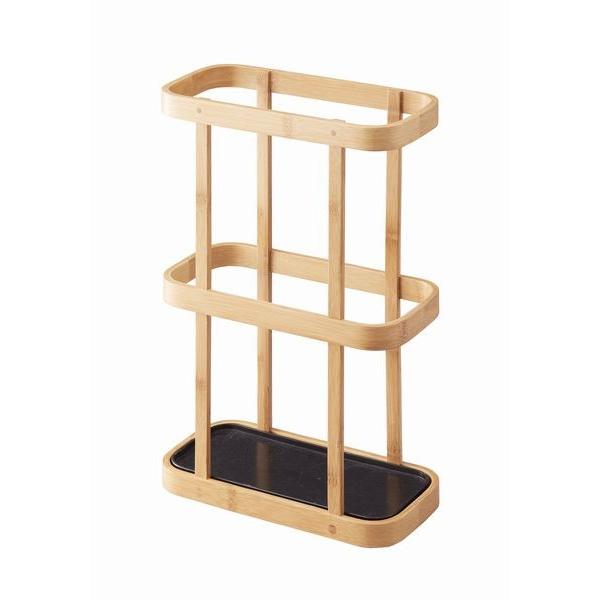 送料無料 竹製バンブー傘立て レクタングル N-8304 : キッチン